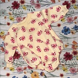 Old Navy Pink and Cream Kids Bodysuit